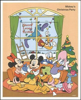 Delcampe - Sierra Leone 1995 Disney Noël Arbre Mickey Dingo Dessins Animés M S MNH - Disney