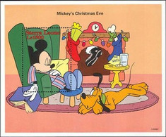 Delcampe - Sierra Leone 1995 Disney Noël Salutations Mickey Dingo Dessins Animés M S MNH - Disney