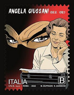 Delcampe - Italie 2022 Diabolik Comic Strip Dessin Animé Angela Giussani 1v MNH - Disney