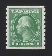 US #412 1912 Green Perf 8.5 Vert Wmk 190 Mint OG LH VF SCV $25 - Unused Stamps