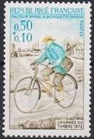 Delcampe - France 1972 Timbre Jour Courrier Facteur Vélo Vélo Cyclisme MNH - Cyclisme