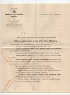 1907.  HUNGARY,CROATIA,BUDAPEST HUNGARIAN COMMERCIAL BANK OPENING IN OSIJEK,LETTERHEAD - Other & Unclassified