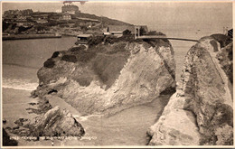 Delcampe - (2 Oø 1) VERY OLD - B/w - (dated 1945) UK - Newquay Bridge & Island - Puentes