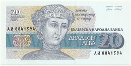 Bulgaria - 20 Leva - 1991 - P 100 - Unc. - Serie АИ - Bulgarian National Bank - Bulgarie