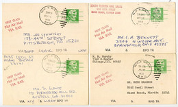 United States 1968-1970 Scott UX55 7 Postal Cards New York & Washington RPO - 1961-80