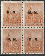 Argentina 1913 Sc OD236  Official Block MNH** - Servizio