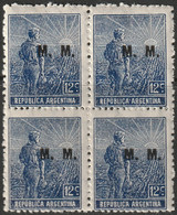 Argentina 1913 Sc OD239  Official Block MNH** - Servizio