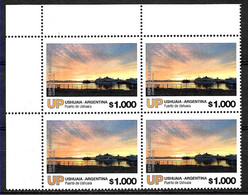 #75220 ARGENTINE,ARGENTINA 2023 NATURE NAT PARCS "WORLD END" FIRELAND DEFINITIVES NEW HIGH VALUE1000 $ BLOC OF 4 MNH - Unused Stamps