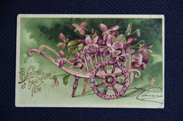 Delcampe - BONNE Et HEUREUSE FETE ( Carte Gaufrée) - Muttertag