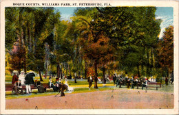 Florida St Petersburg Williams Park Roque Courts 1929 - St Petersburg