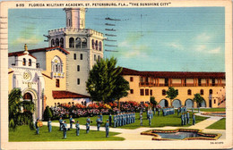 Florida St Petersburg Florida Military Academy 1943 Curteich - St Petersburg