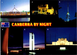 Delcampe - (2 Oø 5) Australia - ACT - Canberra At Night - 6 Views - Canberra (ACT)