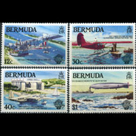 Delcampe - BERMUDA 1983 - Scott# 441-4 Flight-Planes Set Of 4 MNH - Bermuda
