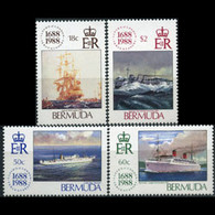 Delcampe - BERMUDA 1988 - Scott# 541-4 Lloyds List Set Of 4 MNH - Bermuda