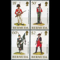 Delcampe - BERMUDA 1988 - Scott# 547-50 Mil.Uniforms Set Of 4 MNH - Bermuda