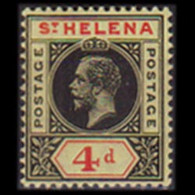 ST.HELENA 1913 - Scott# 73 King EVII 4p LH - Saint Helena Island