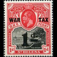 ST.HELENA 1919 - Scott# MR2 Wharf Opt. Set Of 1 LH - Saint Helena Island