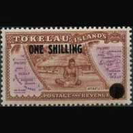 TOKELAU 1956 - Scott# 5 Map Surch. Set Of 1 MNH - Tokelau