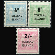 TOKELAU 1966 - Scott# 6-8 N.Z.Stamps Opt. Set Of 3 MNH - Tokelau