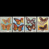 TOKELAU 1995 - Scott# 213-6 Butterflies Set Of 4 MNH - Tokelau