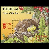 TOKELAU 1996 - Scott# 222a S/S Rat Year China MNH - Tokelau