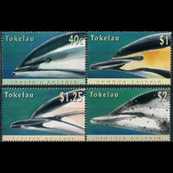 TOKELAU 1996 - Scott# 228-31 Dolphins Set Of 4 MNH - Tokelau