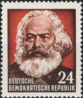 ( 2681-1 ) MiNr. 349 DDR 1953 70. Todestag Von Karl Marx - Postfrisch - Nuevos