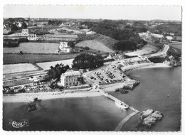 Delcampe - PLOUBAZLANEC COTE D ARMOR - VUE AERIENNE DE LA POINTE DE L ARCOUEST - CACHET BLEU ARCOUEST BREHAT - FLAMME BINIC 1960 - Ploubazlanec
