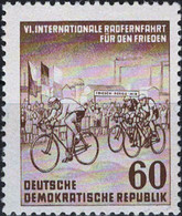 ( 2703 -1 ) MiNr. 357 DDR 1953 Internationale Radfernfahrt Für Den Frieden Prag - Berlin - Warschau - Postfrisch - Nuevos