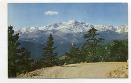 AK 110682 USA - Colorado - Colorado Springs - Snow Covered Pikes Peak - Colorado Springs