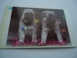 SINGAPORE  USED  CARDS  ANIMALS DOGS - Chiens