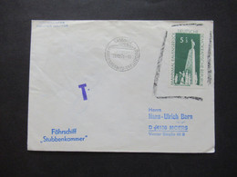 DDR 1971 Drucksache Mit Blaustift Und T Nachportostempel / Fährschiff Stubbenkammer / Sassnitz Fähre Trelleborg - Storia Postale