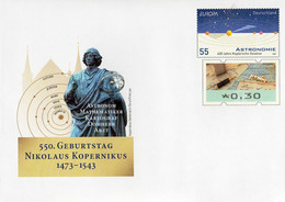 01822c) BRD - ✉ USo ? - ✶ # - 30 Unter 55C    550. Geburtstag Nikolaus Kopernikus, Ausgabe: 02.02.2023 - Sobres - Nuevos
