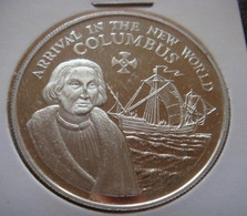 Fleet. Jamaica. Columbus. 1992 10 Dollars Silver. In The Holder. - Jamaique