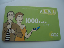 ALBANIA  PREPAID  CARDS  ALBA - Albanië