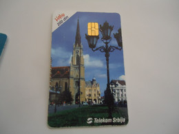 SERBIA  USED  CARDS   MONUMENTS - Paysages