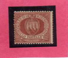 SAN MARINO 1892 - 1894 STEMMA COAT OF ARMS ARMOIRIES CENT.65 MNH - Unused Stamps