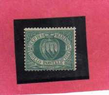 SAN MARINO 1894-99 STEMMA COAT OF ARMS ARMOIRIES CENT. 5 MNH - Unused Stamps