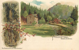 POLENZTHAL SACHS SCHWEIZ GERMANY Litho Postkarte 1900s - Hohnstein (Saechs. Schweiz)