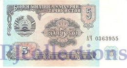 TAJIKISTAN 5 RUBLES 1994 PICK 2a UNC - Tagikistan