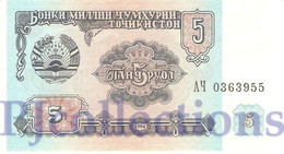 TAJIKISTAN 5 RUBLES 1994 PICK 2a UNC - Tadjikistan