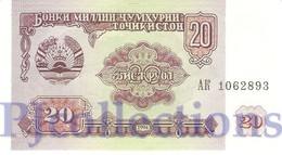 TAJIKISTAN 20 RUBLES 1994 PICK 4a UNC - Tagikistan