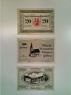 Delcampe - Notgeld, Marktkommune Weitersfelden OÖ, 20/30 Und 50 Heller, 1920, Konvolut - Autres & Non Classés