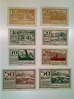 Delcampe - Notgeld, Mondsee O.-Ö., Österreich, 3x 10, 3x 20 Und 2x 50 Heller, 1920, Konvolut - Autres & Non Classés