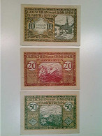 Delcampe - Notgeld, Gemeinde Pfarrwerfen, Österreich, 10/20 Und 50 Heller, 1920, Konvolut - Autres & Non Classés