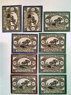 Delcampe - Notgeld, Gemeinde Wippenham, Österreich, 3x 10, 2x 20 Und 4x 50 Heller, 1920, Konvolut - Autres & Non Classés