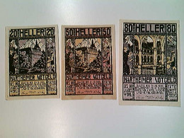 Delcampe - Notgeld, Hartheimer Notgeld, Österreich, 20/50 Und 80 Heller, 1920, Konvolut - Autres & Non Classés