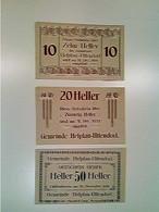 Delcampe - Notgeld, Helpfau-Uttendorf, Österreich, 10/20 Und 50 Heller, 1920, Konvolut - Autres & Non Classés