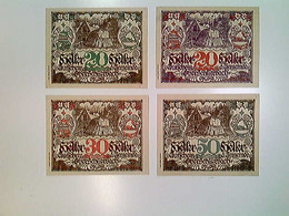 Delcampe - Notgeld, Gemeinde Oberschlierbach, Ober-Österreich, 2x20/30/50 Heller, 1920, Konvolut - Autres & Non Classés