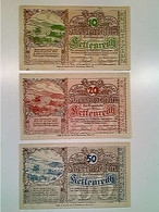 Delcampe - Notgeld, Gemeinde Kettenreith, Österreich, 10/20 Und 50 Heller, Ohne Datum, Konvolut - Autres & Non Classés